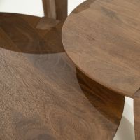 Eleonora Davina salontafel rond ø80 cm - naturel