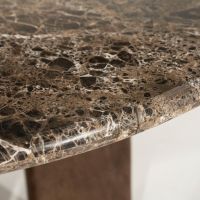 Lando eettafel ø127 cm - bruin