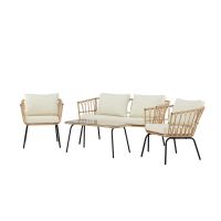 Svea Cem loungeset - naturel - rattan