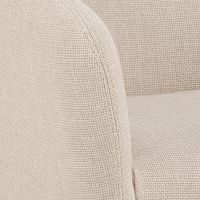 Nøra Mac draaifauteuil | zwart metaal onderstel | stof Basel - beige