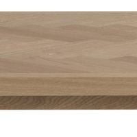 Nøra Kenya rechthoekige eettafel 200x100x75 cm | eikenfineer onderstel | mat eiken in visgraatpatroon - naturel