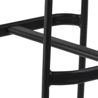 Nøra Carmine verstelbare barstoel | zwart metaal onderstel | stof PU retro - cognac