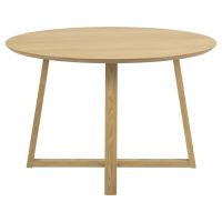 Nøra Justine ronde eettafel Ø120x75 cm | geolied eikenfineer - naturel