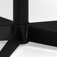 Nøra Celeste draaifauteuil | zwart metaal onderstel | stof Cona - crème