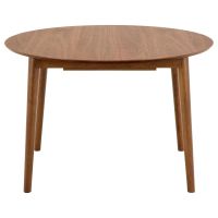 Nøra Aida ronde uitschuiftafel Ø115/154x75 cm | walnootfineer - bruin