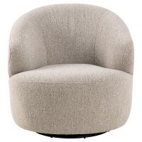 Nøra Beverly fauteuil | zwart metaal onderstel | stof Monza - beige