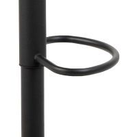 Nøra Joann verstelbare barstoel | zwart metaal onderstel | stof Preston - antraciet