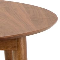 Nøra Aida ronde uitschuiftafel Ø115/154x75 cm | walnootfineer - bruin