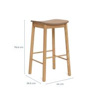 Nøra Donny barkruk | eikenfineer - naturel