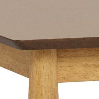Nøra Donny eettafel 120x80x74.8 cm | rubberhout onderstel | mat eiken AC-gelakt fineer blad