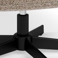 Nøra Sandra draaifauteuil | zwart metaal onderstel | stof Monza - beige