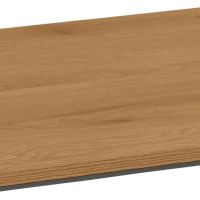 Nøra Justin rechthoekige eettafel 120x80x75 cm | zwart metaal onderstel | ruw melamine - naturel