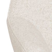 Nøra Celeste draaifauteuil | zwart metaal onderstel | stof Cona - crème