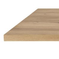 Nøra Donovan rechthoekige eettafel 220x90x75.5 cm | zwart metaal onderstel | eikenhout - naturel