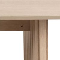Nøra Bryan rechthoekige eettafel 220x105x75 cm | geolied eikenfineer met lamellenfront