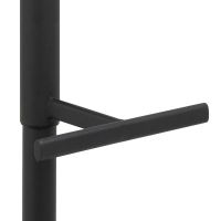 Nøra Crosby verstelbare barstoel | zwart metaal onderstel | stof Preston - antraciet