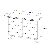 Olan eiken dressoir - 114 cm - bruin