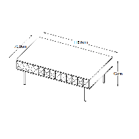 Nordic Home Magnus eiken salontafel - 71 x 117 cm - espresso