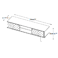 Calvi eiken tv-meubel - 160 cm - naturel
