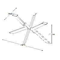 Jamie tafelpoot - ster vorm