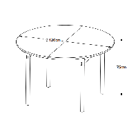 Leif ronde eiken eettafel - Ø120 cm - naturel