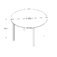 Mabel ronde eettafel - ø120 cm