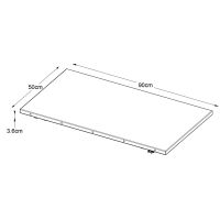 Nordic Home Rune tafelblad verlengstuk - 50x90 cm - eikenhout - naturel