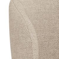 Nøra Rogelio verstelbare barstoel | grijs metaal onderstel | stof Basel - beige