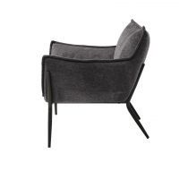 Haken fauteuil - donkergrijs