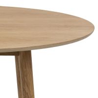 Nøra Elvira ronde eettafel Ø120x75 cm | gelakt eikenhout - naturel