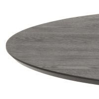 Nøra Sid ronde eettafel Ø110x74 cm | zwart metaal onderstel | essenfineer met NC-lakafwerking - zwart