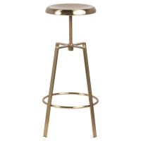 Nøra Olivia verstelbare barkruk - goud metaal