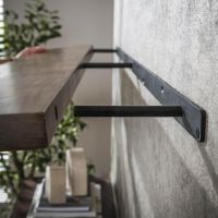 Marino wandplank - 120 cm - acaciahout - bruin