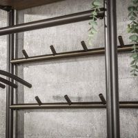 Esposito staande kapstok - eikenlook en staal