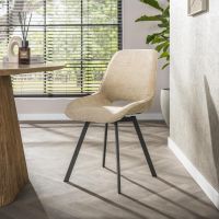 Lombardi draaibare eetkamerstoel - zand