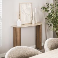 Fraaai Dexter sidetable - 100 cm - travertin look