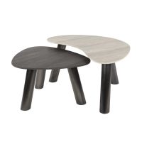 Cattaneo organische salontafels - set van 2 - travertin look