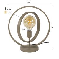 Twam tafellamp - beige