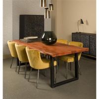 Nicosia eettafel - 200 cm - bruin