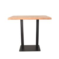 Restaurant/Bartafel 120x70x108 cm - straight edge - naturel