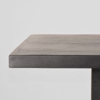Restaurant/Bartafel 120x70x108 cm - straight edge - zwart
