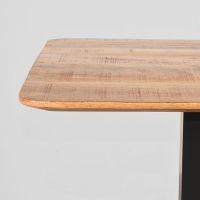 Restauranttafel 70x70x74 cm - sloppy edge - naturel