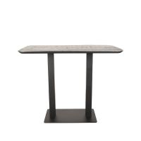 Restaurant/Bartafel 120x70x92 cm - sloppy edge - zwart