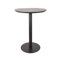 Restaurant/Bartafel Ø70x92 cm - sloppy edge - zwart