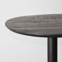 Restaurant/Bartafel Ø70x108 cm - sloppy edge - zwart