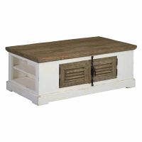 Tower Living Amanda salontafel met vakken - 135 cm - wit