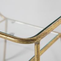 Woood Bijzettafel Amazing Metaal/glas Antique Brass