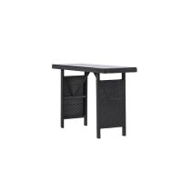 Haruto outdoor sidetable - 120 cm - zwart