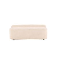 Chiara eetkamerbank - boucle - 160 cm - wit