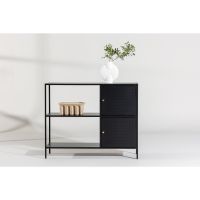 Camilla wandkast - 100 x 75 cm - zwart